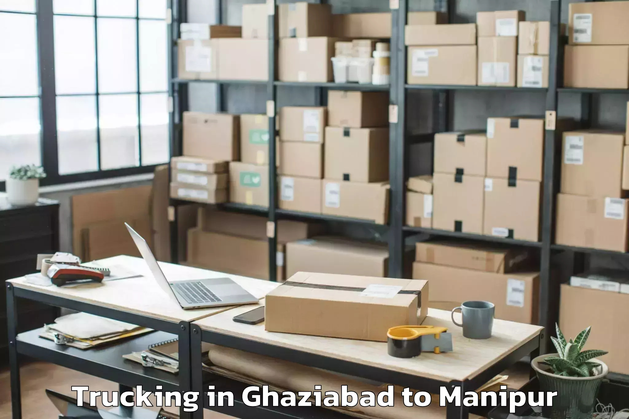 Hassle-Free Ghaziabad to Senapati Trucking